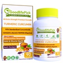 Premium Turmeric כמוסות עם ג'ינג'ר ו Black Pepper. תוסף Turmeric Curcumin 95% Curcuminoids & ג'ינג'ר Root AllNatural NonGMO ללא אבקת אורז No Stearate no Silica no Gluten 90ct