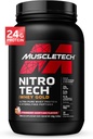 אבקת חלבון Whey, שריר טק Nitro-Tech Whey זהב אבקת אבקת חלבון, Whey חלבונים Isolate Smoothie Mix, אבקת חלבון עבור נשים וגברים , אבקת חלבון סטרוברי, 2 lbs (28  המשרת) חבילתאזאזאזאזאזאזאזאז 'משתנה משתנה משתנה משתנה להחליף Smoothie Mix, אבקת חלבון סטרוברי, 2 lbs (28  המשרת)-package