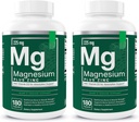 יסודות חיוניים Magnesium Plus Zinc עם ויטמין D3 | תמיכה טכנית פורמולה לב, העצם והשרירים | 225mg משולש-Strength Magnesium Complex with Glycinate, Malate, Citrate | 360 Count |