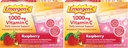 Emergen-C (30 הרוזן, Raspberry Flavor, 1 חודש אספקת תוספת תוספת Fizzy שתו לערבב עם 1000 מ"ג ויטמין C, 0.32 Ounce Packets, Caffeine חינם (Pack of 2)