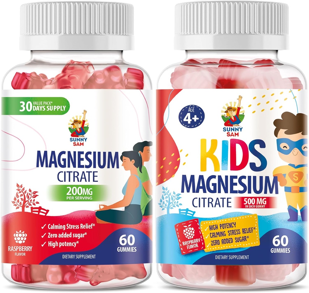 מגנזיום חניכיים לילדים ומבוגרים - 500 מ"ג - Calm Magnesium Chews - Magnesium Citrate Chewable תוסף עבור Mood & שרירים תמיכה