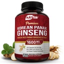 NutriFlair קוריאה Red Panax גינזנג 1600 מ"ג - 120 קפסולות טבעוניות | 5% גינזנוסיידים | Non-GMO, Gluten-Free | Natural Energy & Focus Support