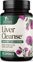 Liver Cleanse Detox &תיקון פורמולה - 20in-1 Advanced Liver תומך תוספת עם Silymarin Milk Thistle, Dandelion Root, Artichoke Extract, Turmeric, Choline, & Beetroot - 120 כמוסות Veggie