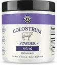אבקת Colostrum 40% IgG - ארה"ב Sourced Bovine Colostrum תוספת לתמיכה ב- Immune, Gut Health, שריר התאוששות, ו-כלל איכות חיים - לא תוספות, Non-GMO - 60 משרתות