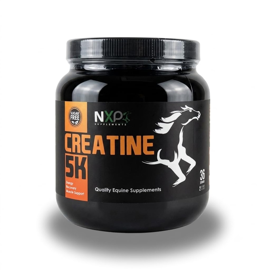 Creatine 5K - אנרגיה שרירים תמיכה ב- Recovery Power Force Endurance Stamina Supplements for Horses 2 lb (36 משרתים)