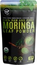 100% Raw and Pure Moringa Leaf מורשה אורגני Moringa Leaf. מזון טבעי עם חומצות אמינו חיוניות, נוגדי חמצון ואומגה 3, 8 oz Resealable Bag.