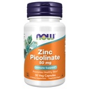 עכשיו תוספי מזון, Zinc Picolinate 50 מ"ג, תומך פונקציות Enzyme *, Immune Support *, 30 קפסולות Veg