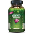 Irwin Naturals Good Mood Sleep PM - 54 נוזלים Soft-Gels - עם Melatonin ו- L-Theanine for Rest & Relaxation - 18 המשרתים המלאים