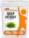 BulkSupplements.com Kelp לחלץ אבקה - Kelp תוסף, Brown Seaweed Extract, Seaweed אבקת - Gluten Free, 500 מ"ג עבור שירות, 100g (Pack of 1)