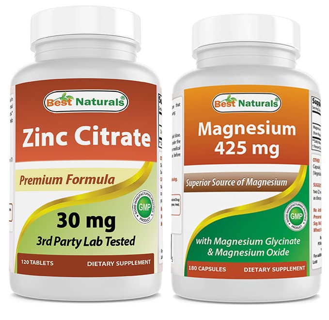 Zinc Citrate 30 מ"ג ומגנזיום Glycinate 425 מ"ג