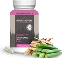 Mountain Peak Nutritionals Permeable Gut פורמולה - מסייע להגן על Stomach & Intestinal Lining - Leaky Gut & Gastro תמיכה תוסף - Hypoallergenic Dietary תוסף (90 קפסולות צמחוניות)