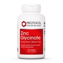 פרוטוקול לחיים Balance Zinc Glycinate 30 מ"ג - עם Albion Traacs Zinc - Zinc Glycinate תוסף - Immune System Support - Keto Friendly & Milk - 120 Softgels