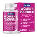 Women's Probiotic 50 מיליארד CFU - תומך ב- Digestion, Bloating Relief, Vaginal Odor & pH Balance - Urinary Tract & Gut Health - Clinically Research Strains - Non-GMO, 60 קפסולות