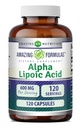 פורמולות מדהימות Alpha Lipoic Acid | 600 Mg Per Server תוסף | קפסולות | Non-GMO | Gluten Free | Made in USA (Unflavored)