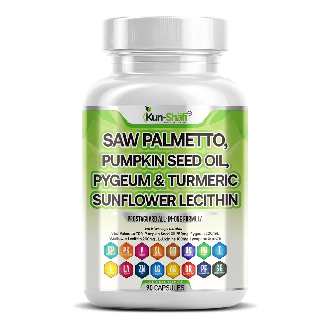 ראו את פאלטו עם Sting Nettle, Pygeum, Pumpkin Seed, Sunflower Lecithin, Turmeric & Ashwagandha - תמיכה ממשלתית עבור גברים עם Lycopene & ויטמין D3 - 90 קפסולות