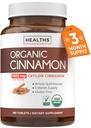 USDA אורגני Ceylon Cinnamon Pills - High Potency Ceylon Cinnamon תוספת עם 1000 מ"ג עבור תמיכה מלאה גוף אנטי-חמצן - טבעוני non-GMO cGMP Made & Lab מאומת (3 חודשים)