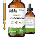 Wild & אורגני Goldenseal Tincture - Lung & Digestive Support - Goldenseal Root Extracts - טבעוני, סוכר ואלכוהול חינם Herb תוסף - 4 fl oz oz