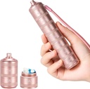 Portable Metal Pill Medicine Productionser - Fatified Pill Case Compact Travel Pill Box Weekly אלומיניום Alloyer, 7 Day Daily Pill Organer Holder for Small Pills, Pink S