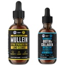 HerBIFY Bundle - Mullein Extract & Biotin ו Collagen - תמיכה נשימתית & שיער עור וציפורים ויטמינים תמיכה