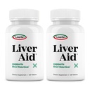 LiveRITE Liver Aid 2Pack 120 טבליות (כולל 240ct) תומך בתפקוד Liver בריא, אנרגיה גופנית ו Vitality.