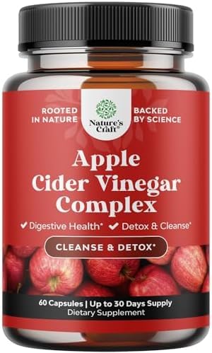Apple Cider Vinegar קפסולות - תוספי תזונה של ACV עבור בריאות העיכול עם ניקוי טבעי וקצב ייצור פורמולה לנשים וגברים שנועדו לעזור לך להגיע לגול שלך
