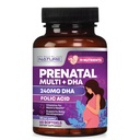 ויטמינים טרום לידתי עבור נשים - Multivitamin עם DHA, Folic Acid, ויטמין C, B12, Iron & אומגה 3 - לפני, במהלך & פוסט הריון תוספת לפיתוח צמיחה בריאה ומוח - 60 Softgels