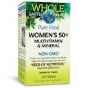 Natural Factors Whole Earth & Sea Women's 50+ Multivitamin & מינרלים, 1 מכיל מנות תזונה Equivalent ל 1⁄2 lb של Veggies, 120 טבליות