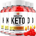 (5 Pack) Ignite Keto ACV Gummies - פורמולה מתקדמת Ignite Keto Plus ACV Gummies Apple Cider Vinegar Ignite ACV Dietary Supplement Men (300 חניכיים)