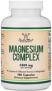 Magnesium Complex תוסף 180 קפסולות (426mg Elemental Magnesium המסופק על ידי 2,300 מ"ג של שמונה צורות שונות של מגנזיום) MAG-8 מספק 100% ערך מומלץ של מגנזיום על ידי עץ כפול