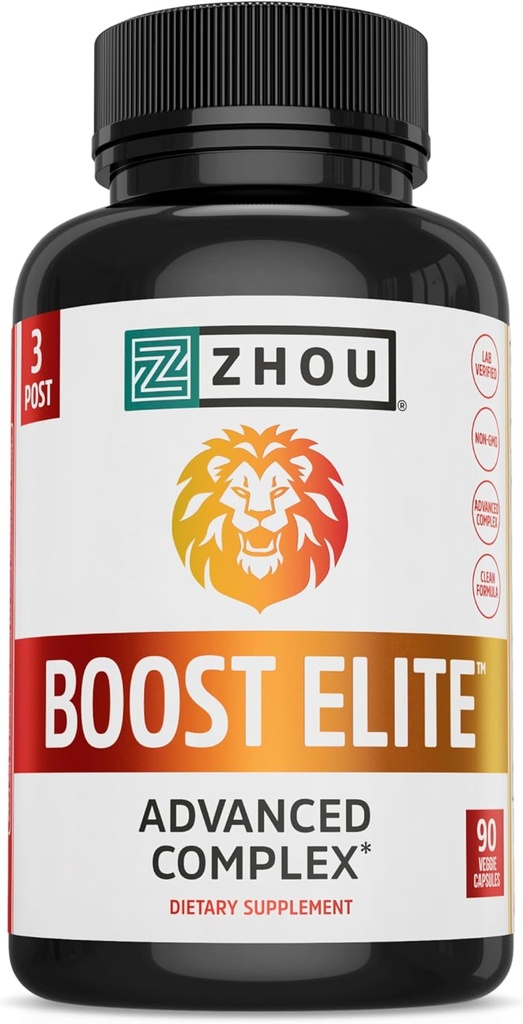 ג'ואו Boost Elite - תוסף אנרגיה, גלולות תמיכה טבעית לגברים עם Tribulus, Fenugreek, גינזנג ומאקה - 90 ווג'י קפסולות