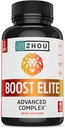 ג'ואו Boost Elite - תוסף אנרגיה, גלולות תמיכה טבעית לגברים עם Tribulus, Fenugreek, גינזנג ומאקה - 90 ווג'י קפסולות