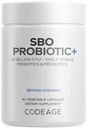 Codeage SBO Probiotics, 50 מיליארד CFUs Per Serve, Multi Strain Soil Based Organisms Band and Organic Fermented הבוטני בלנדר, Shelf-Stable, 90 קפסולות
