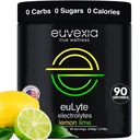 ד"ר אקברג euLyte hydrotion אלקטרוליט אבקת Zero Sugar Carb Calorie לימון Lime Drink - 80+ מינרלים Magnesium Potassium Calcium Trace מינרליםs - Fasting Keto Stevia - 90 משרתים