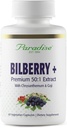 Paradise Herbs Bilberry עם Goji & Chrysanthemum תוספי, Super Potent, Ultra Pure, non-GMO, Gluten Free, טבעוני 60 קפסולות צמחוניות
