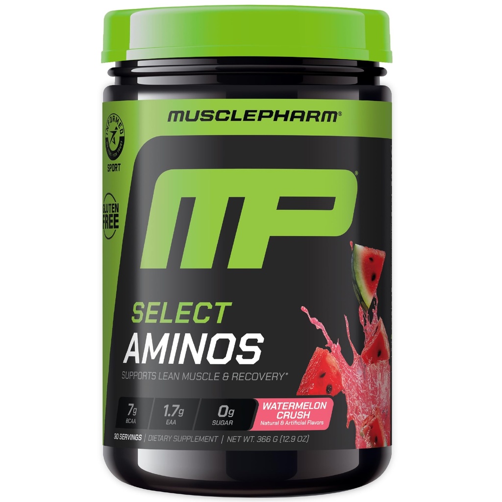 שריר Pharm EAA Recovery + BCAAs, Post Workout Essential Amino Acids אבקת, Pre Workout אנרגיה תוספת עבור גברים ונשים עם חומציות שרשרת Amino Acids, 30 משרתות (מלחון Crush)