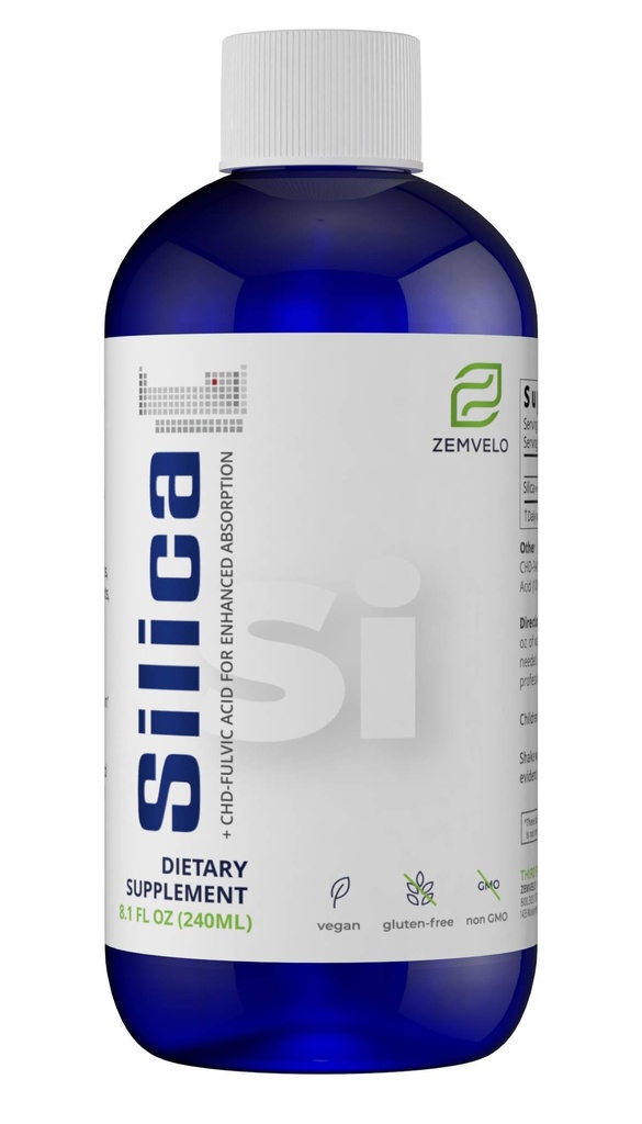 נוזל Ionic Silica - שיער, Skin & Nails תזונה | תמיכה משותפת לבריאות Tendons & Cartilage