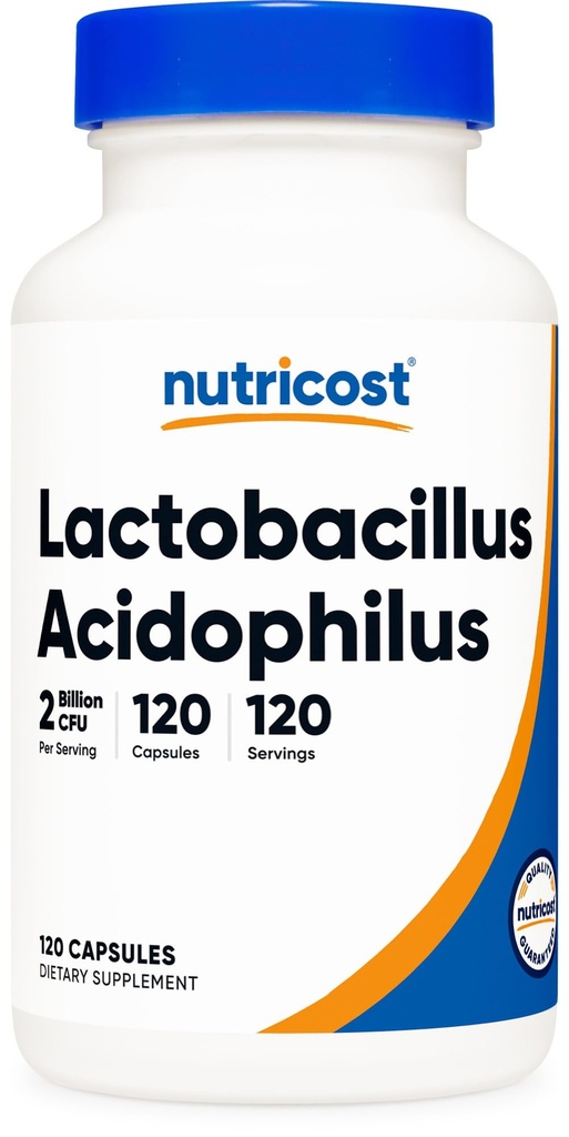 Accost Lactobacillus Acidophilus 2 מיליארד CFU Per משרת (120 קפסולות)