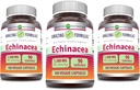 פורמולה מדהימה Echinacea | 1300 Mg | Veggie קפסולות תוסף | Non-GMO | Gluten Free | Made in USA (3 Pack | 180 Count)