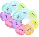 מארגנת גלולות שבועיות 7 יום, Big Daily Pill Cases, Pill Box, Pill Holder, Pill Dispenser, Travel Pill מארגנת עבור ויטמינים, שמן דגים, תוספים