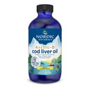 Nordic Naturals Arctic-D Cod Liver Oil, Lemon - 8 oz - 1060 מ"ג אומגה 3s + 1000 IU ויטמין D3 - EPA & DHA - Heart, Brain, Bone, Immune & Mood Support - Non-GMO - 48 משרתים