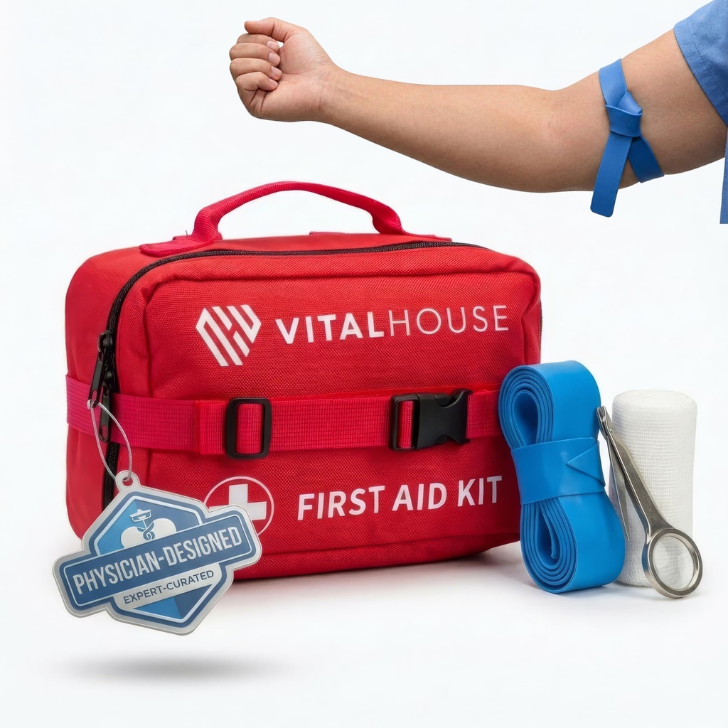 346 Piece First Aid Kit Survival - Professional Waterהוכחה לטראומה רפואית עבור מצבי חירום, אידיאלי עבור הבית, Office, Car, Travel, Outside, Camping, Hiking - Portable Emergency Supplies Bag