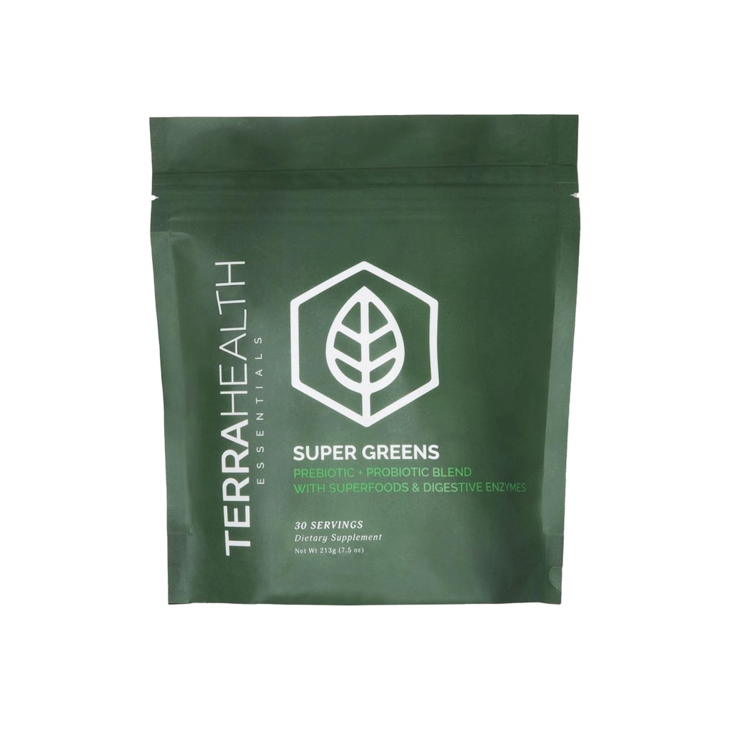 Terra Health Essentials ® Super Greens - אבקת Superfood Greens