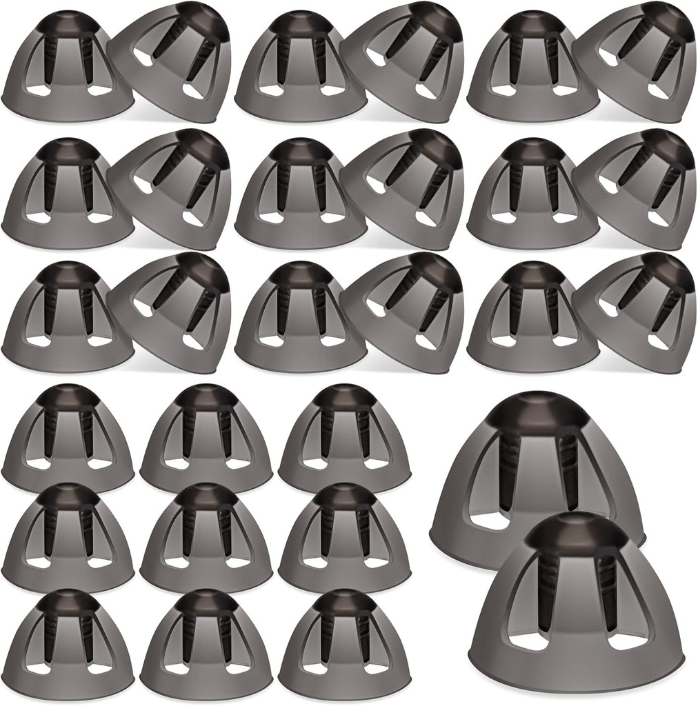 Geiserailie 30 Pcs Hearing Aid Domes 8 מ"מ שיחות טלפון פתוח החלפת אביזרים שמיעה בינונית פתוח שמיעה תואם GN Resound Hearings אוזניים טיפים