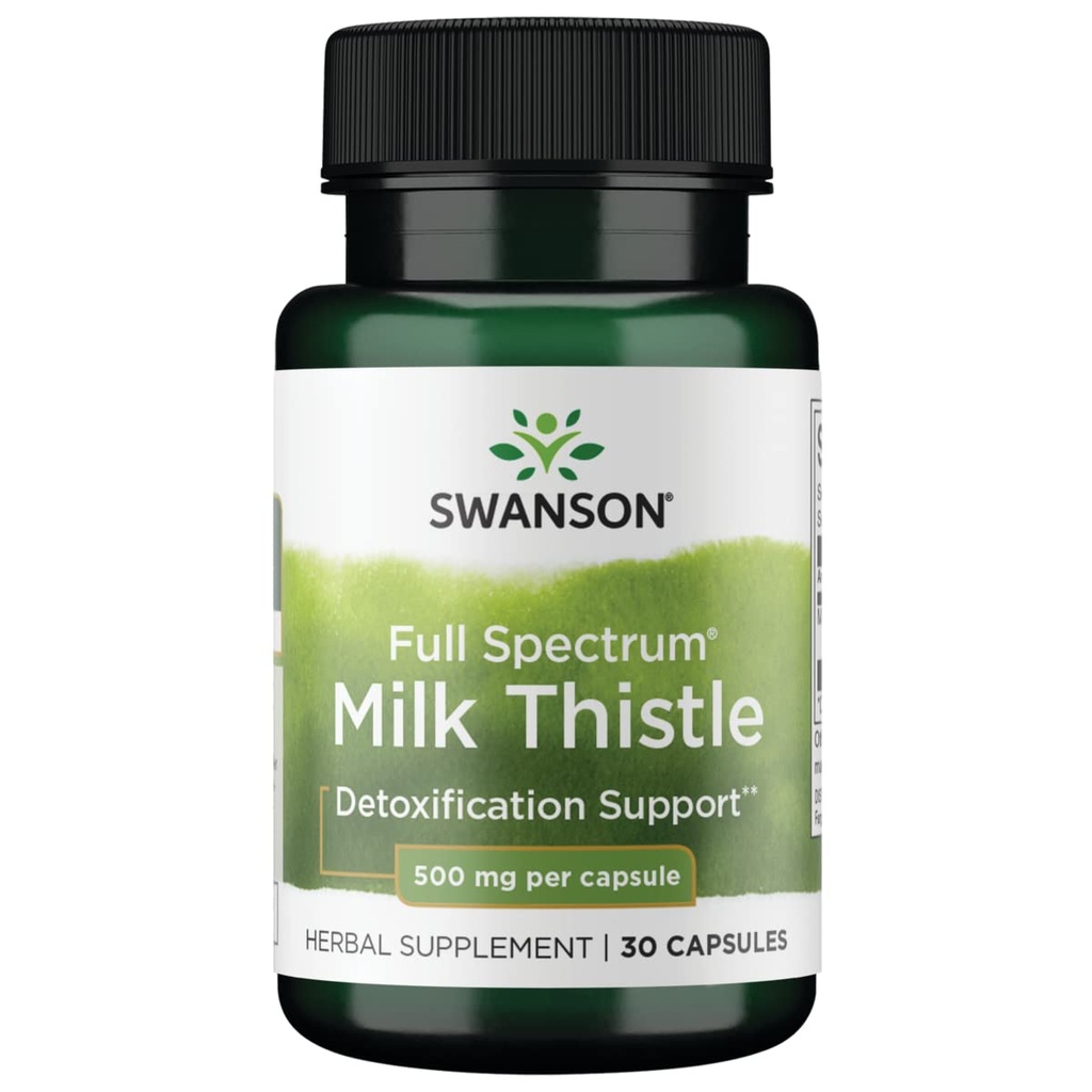 סוונסון מלא Spectrum Milk Thistle 500 מיליגרם 30 קפסולות