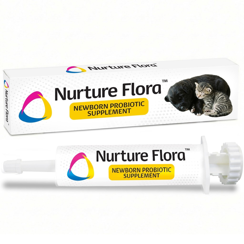 Revival Animal Health Breeder's Edge Nurture פלורה עבור Puppies & Kittens | Colostrum תוסף עבור Puppies & Kittens | חלבונים & מינרלים | Easy to Digest | 30 מ"ל קל ל Administer