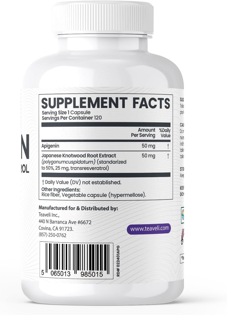 Teaveli Citicoline עם Apigenin Bundle