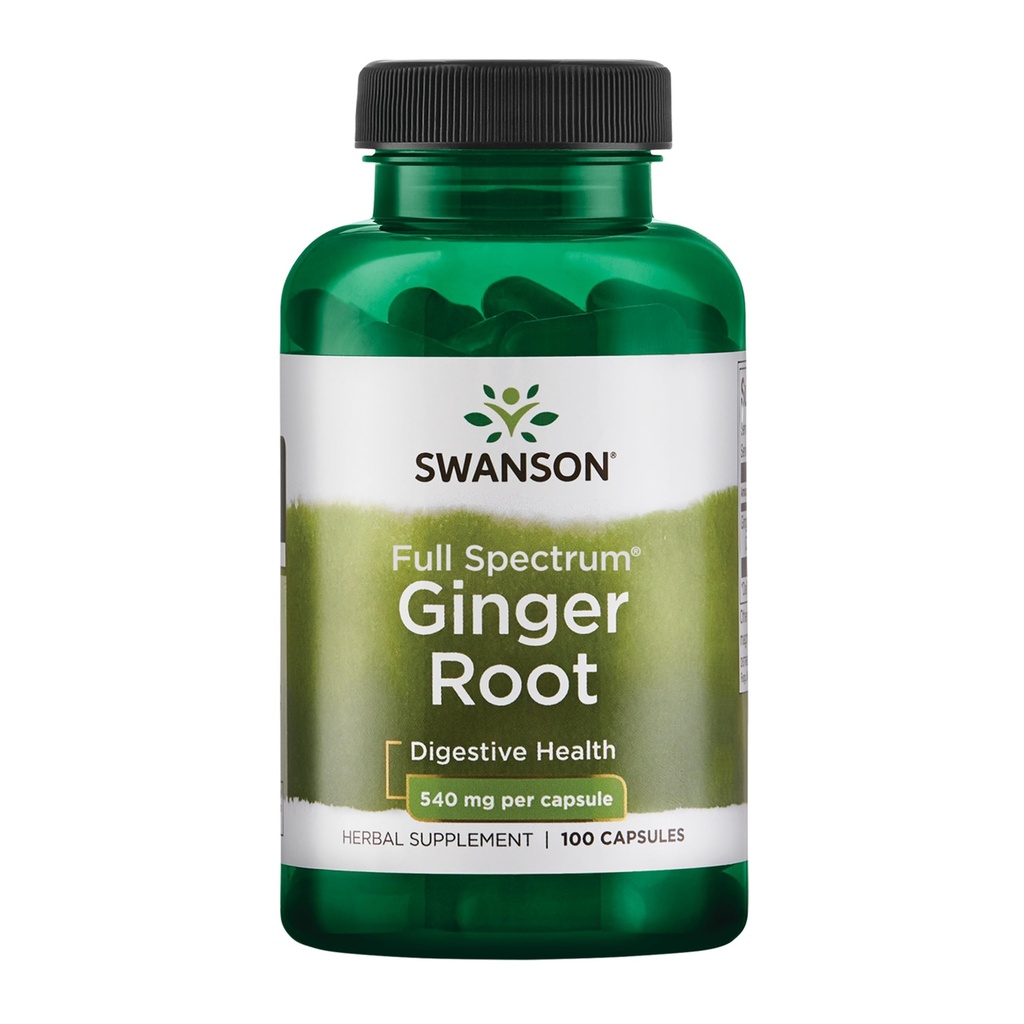Swanson Premium Brand ג'ינג'ר Root 540 מיליגרם 100 קפסולות