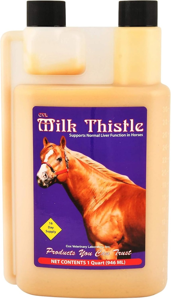 Cox Veterinary Lab Milk Thistle Quart (32 אוונס)