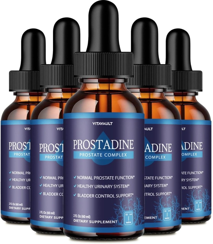 Prostadine, Potent Prostate Support Drops, Highly-Rated Prostadine עבור All Prostate, Easy-to-Use Dropper Form (5 Pack)
