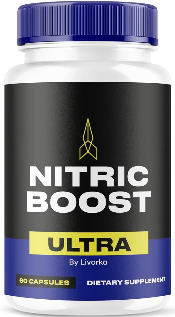 1 Pack - NitricBoost Ultra קפסולות, NitricBoost Ultra Advanced Formula, 60 קפסולות לחודש